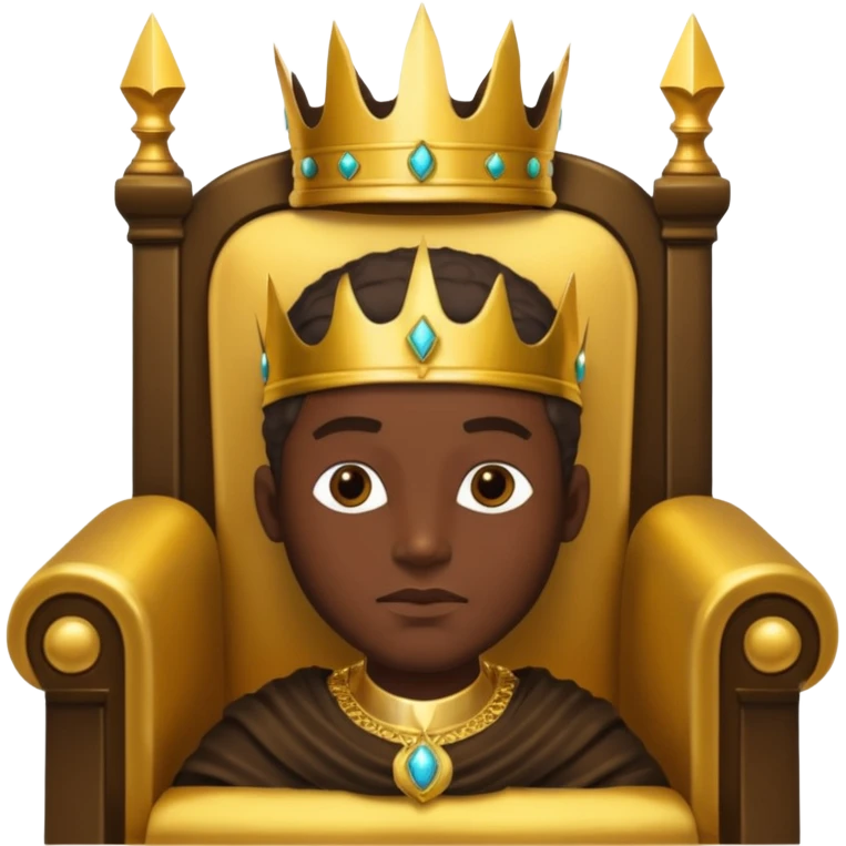 African American God on throne emoji