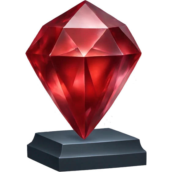 Red crystal  emoji