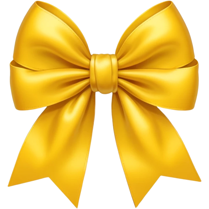 Yellow bow emoji