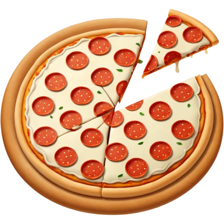 Pizza hình tròn emoji