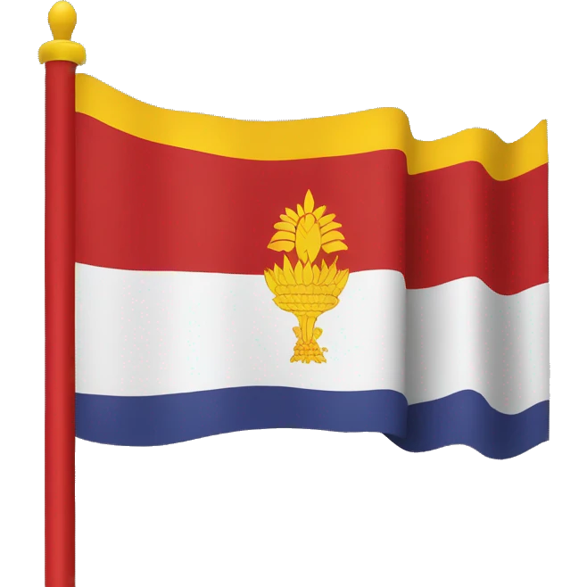 Karnataka flag ellow and red colour only emoji create emoji