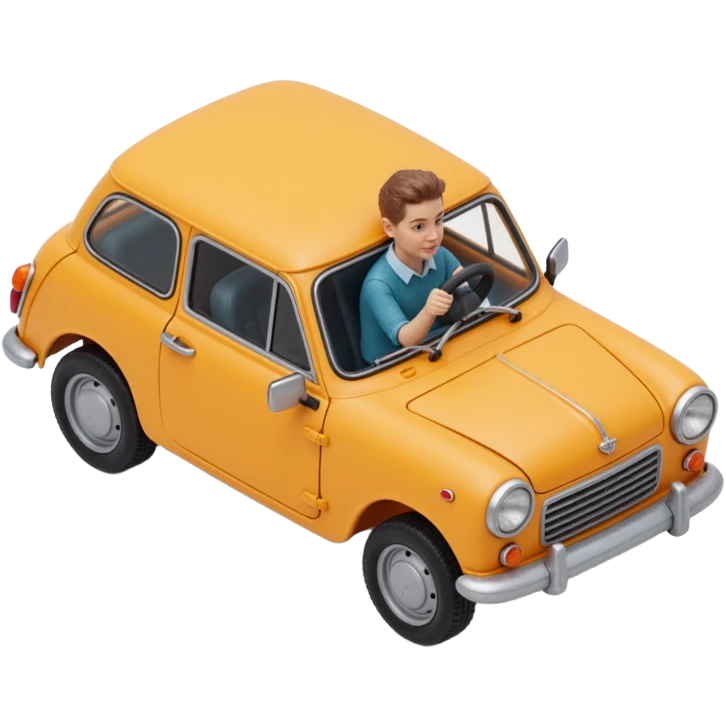 person driving a car emoji