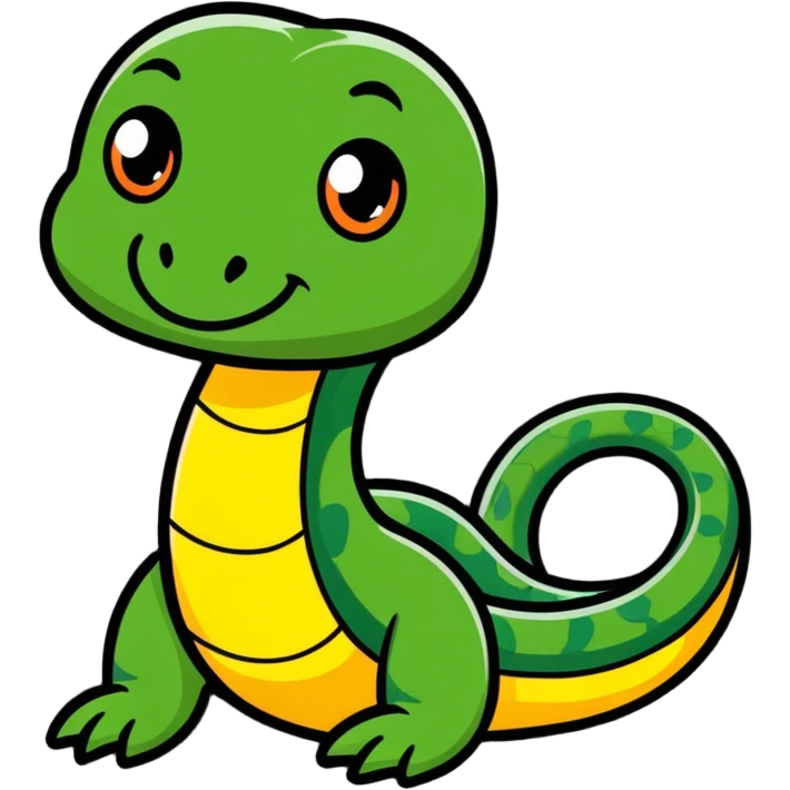 Cute snake emoji