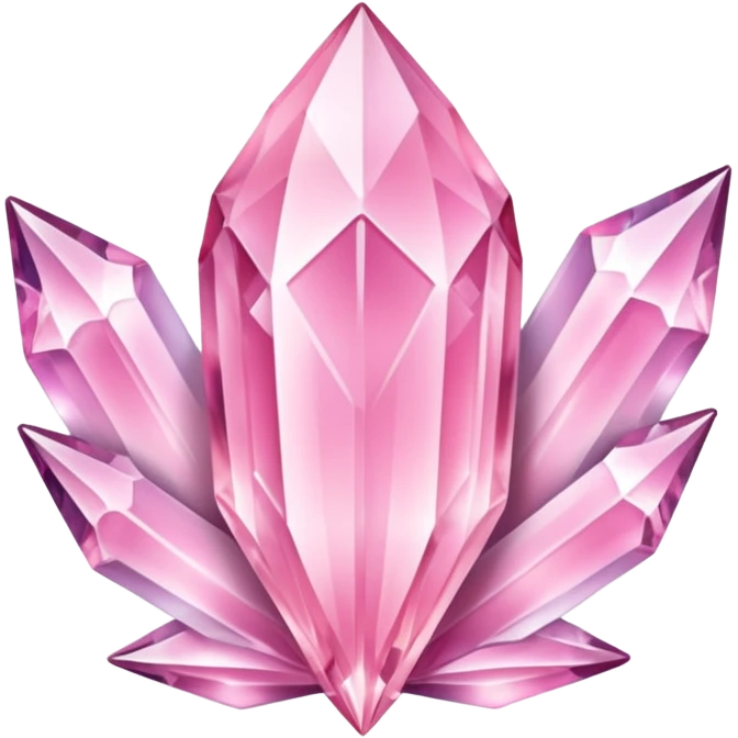 light pastel pink fairy girly aestetic items, crystals, magic  emoji