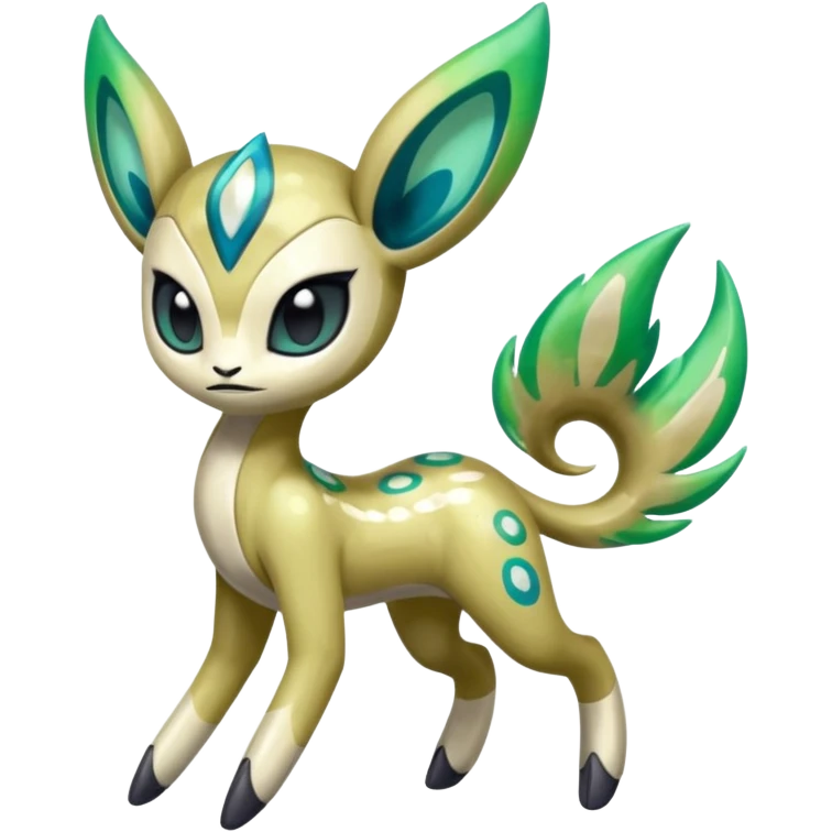 Colorful Shiny Edgy Cool Badass Painted Splashed Exotic Meloetta-Palkia-Virizion-Venom-Stitch-Fakémon-creature-hybrid emoji