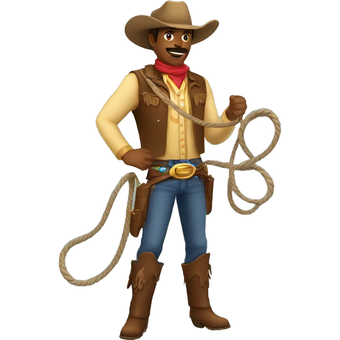 cowboy with lasso emoji