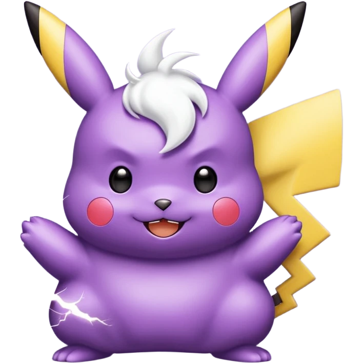 Purple pikachu emoji