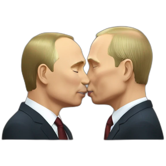 vladimir putin kiss emoji