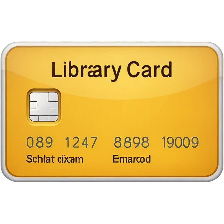 Library card
 emoji