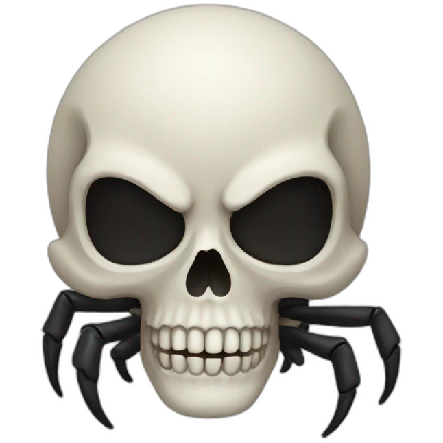 skull spider emoji