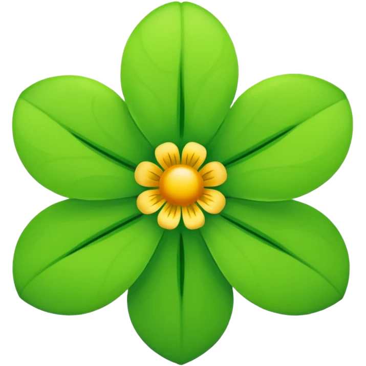 Green flower emoji