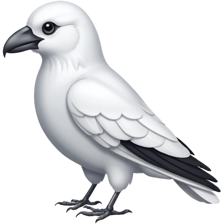 White crow emoji