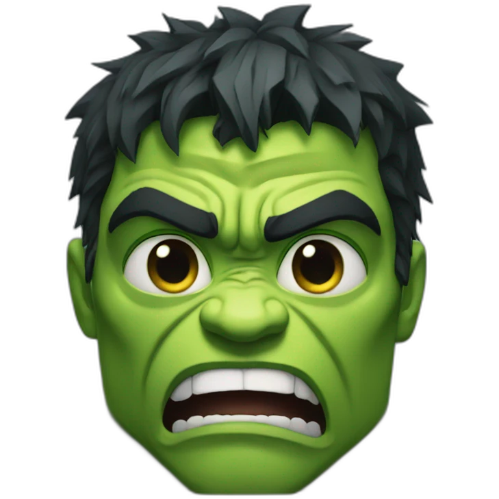 The Hulk Crying emoji