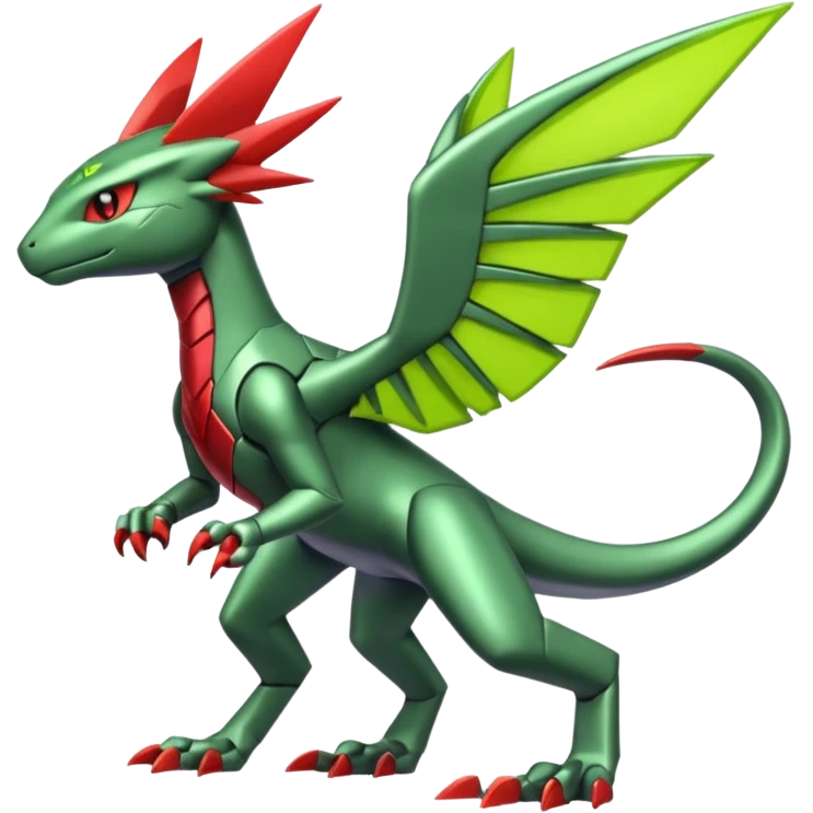 Vikavolt-Peppercat-Sceptile-Genesect-Miraidon-fusion, full body emoji