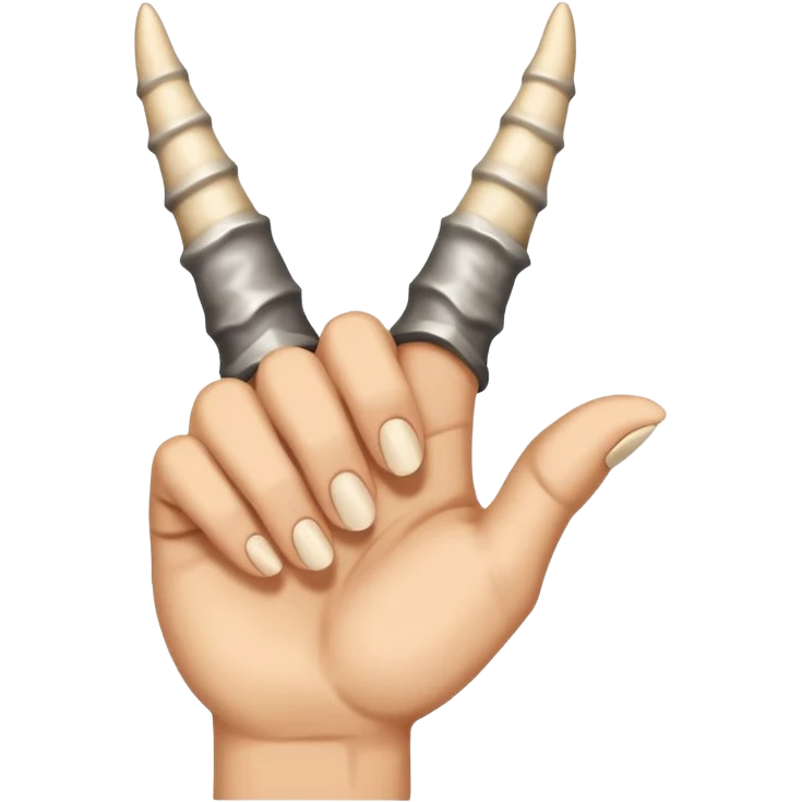 sign of the  horns emoji