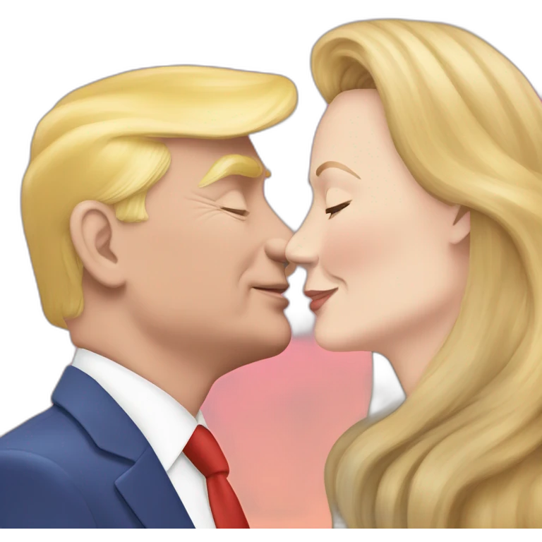 trump-and-putin-kissing,-lgbtq+ friendly, positivity, inclusiveness emoji