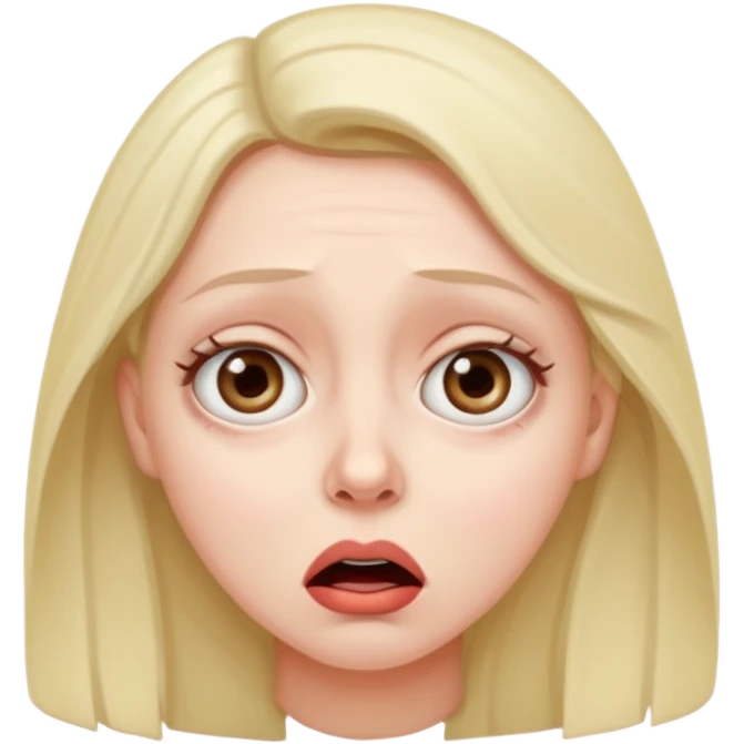 Scared woman emoji