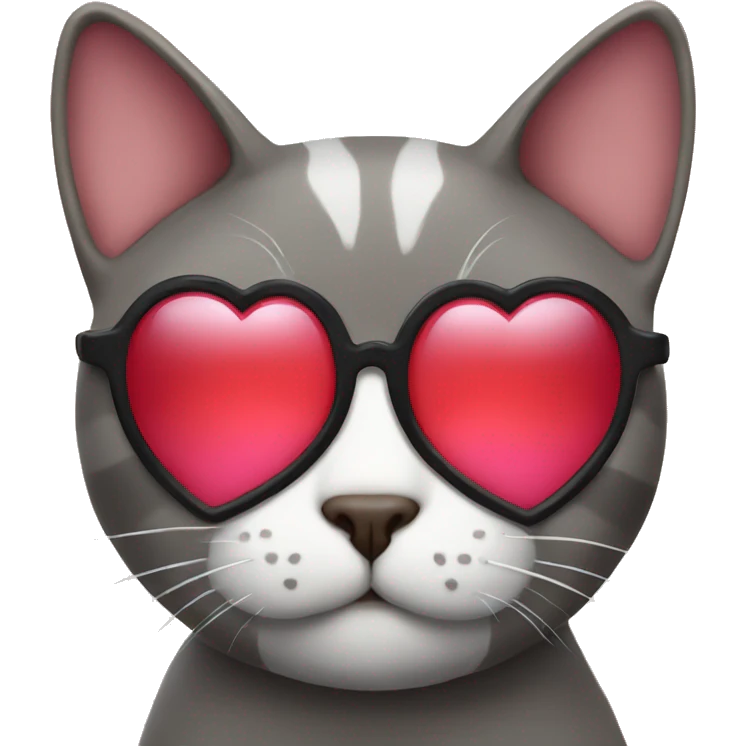 cat with heart glasses  emoji