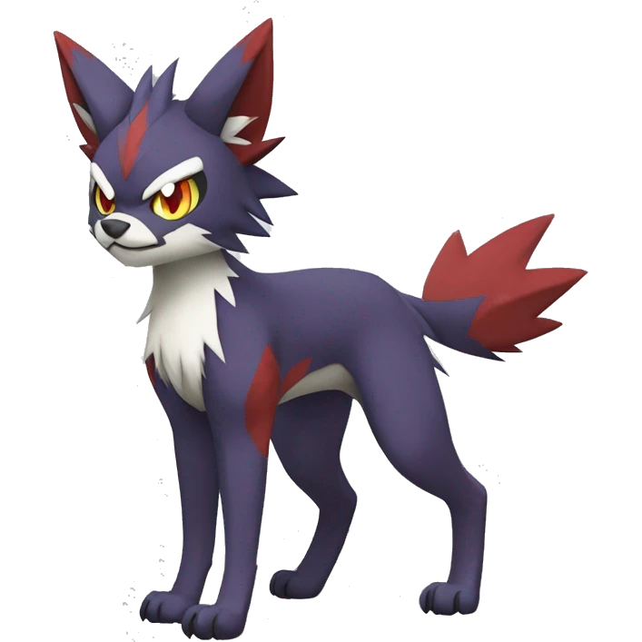 Noivern-Litten-Zorua-Lycanroc-Torracat-Fakemon-hybrid full body emoji