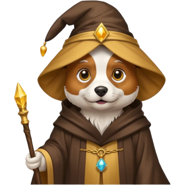 Dog wizard emoji