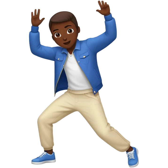 Crackhead doing the whip and nae nae emoji