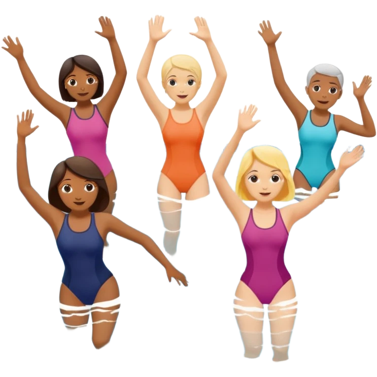 Water aerobics emoji