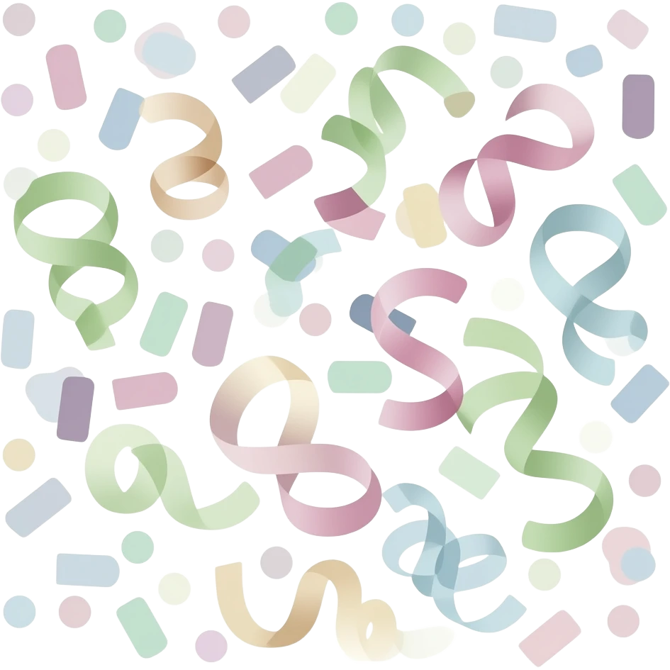 Pastel confetti emoji