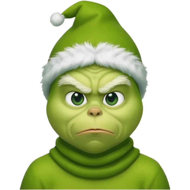 The grinch with a balaclava on emoji