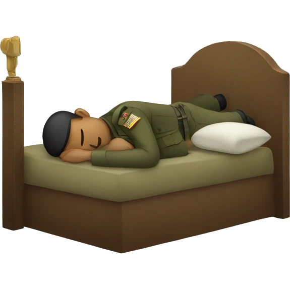 military person sleeping emoji