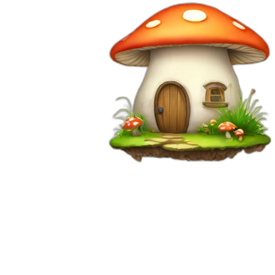 mushroom home emoji