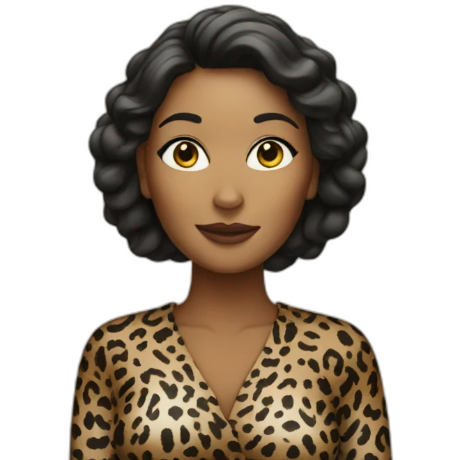 woman-in-leopard emoji