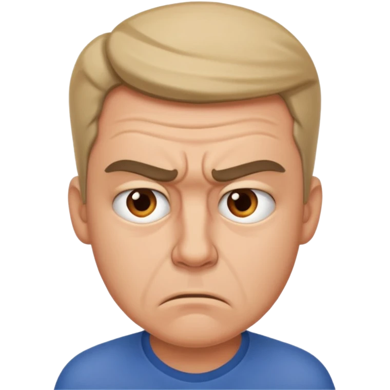 man frustrated emoji