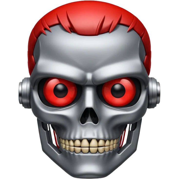 Red eyed Terminator emoji