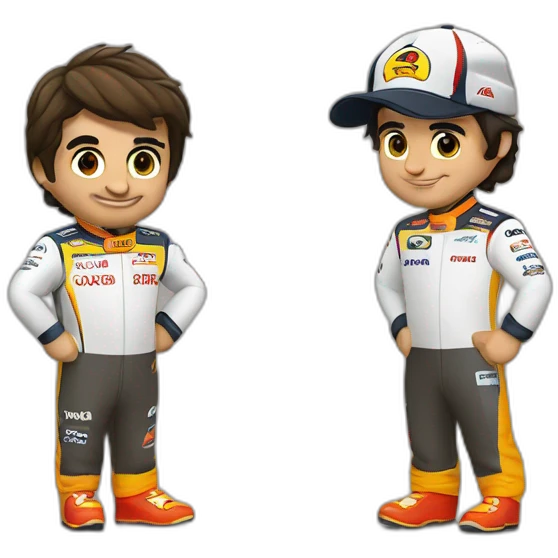 Carlos sainz and Charles lecler emoji