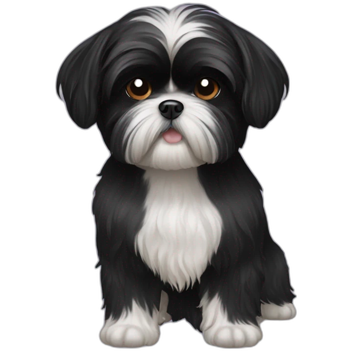 black shih tzu emoji
