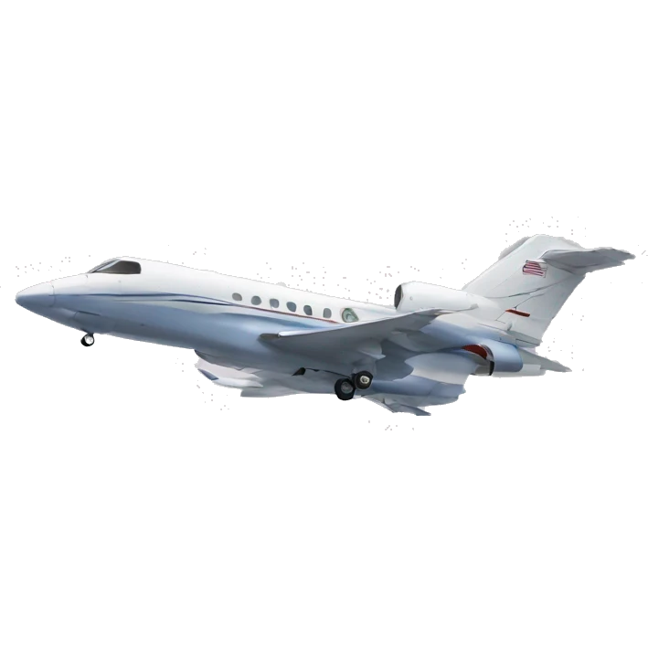 Jet circling United States emoji