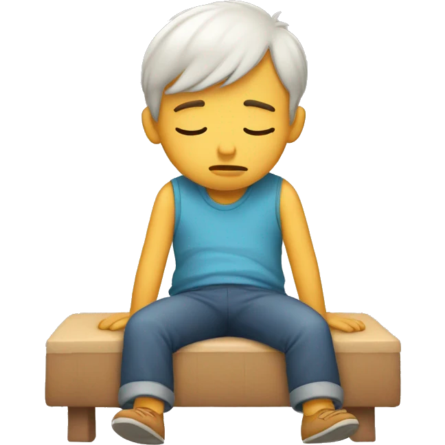 a sleepy boy emoji