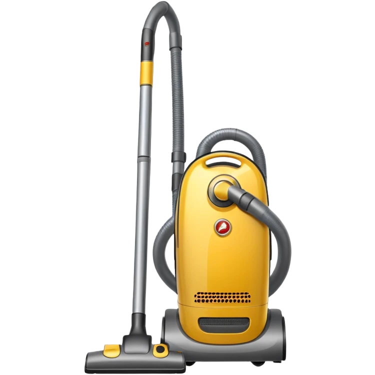 vacuum cleaner, upright, simple, metallic, minimal details emoji