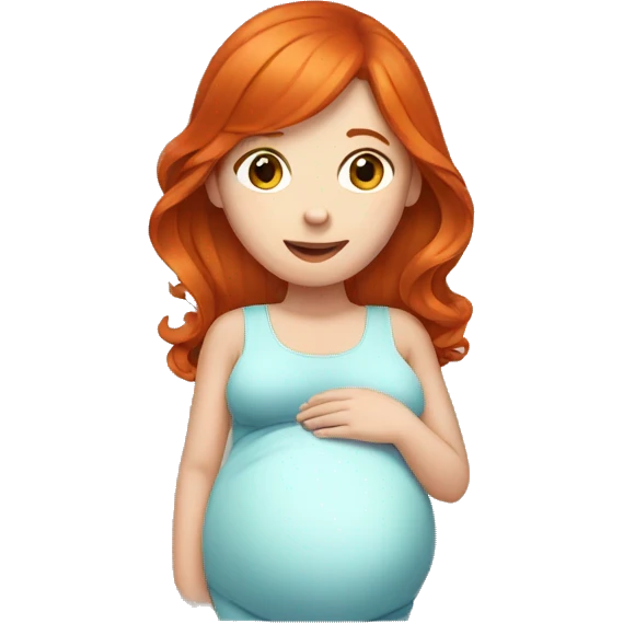 Pregnant redhead emoji