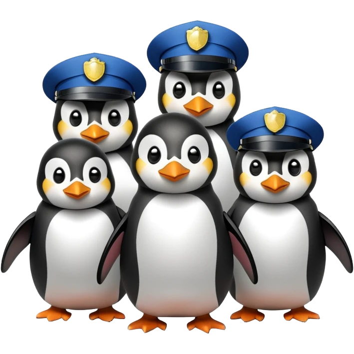 Penguin police emoji