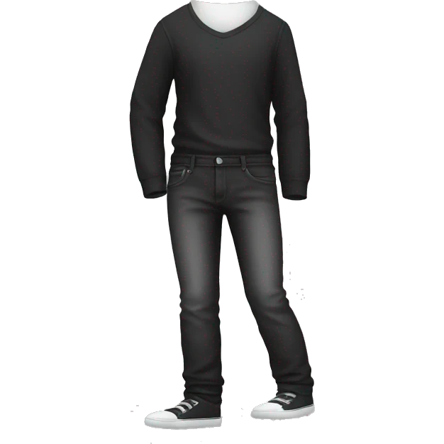 Black jeans with a white tint emoji