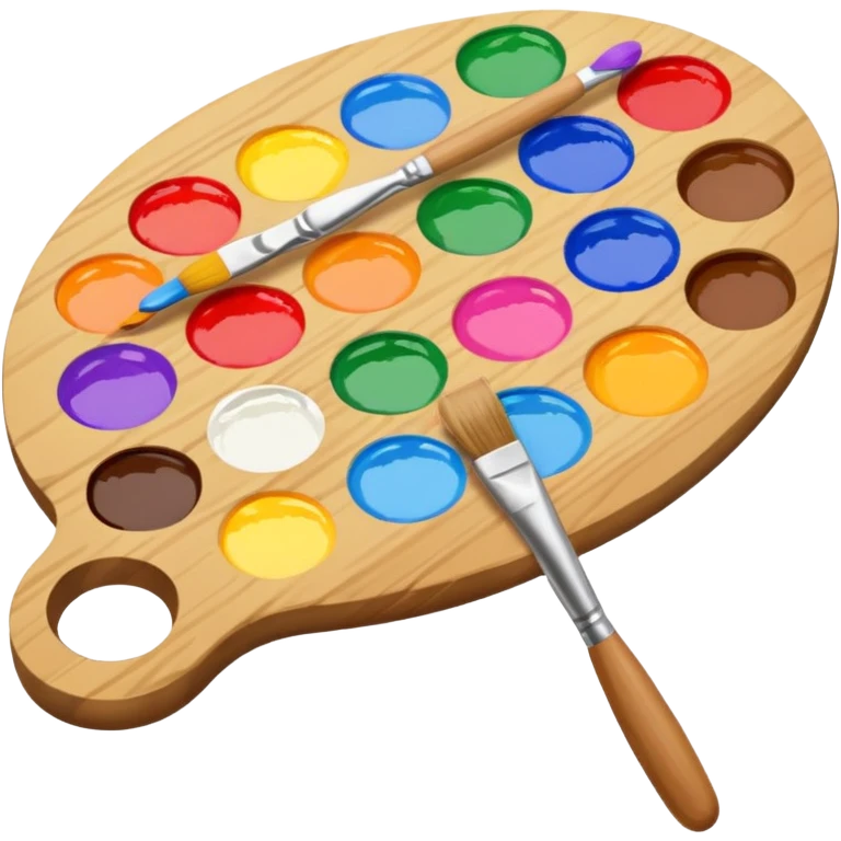 Palette with brush emoji