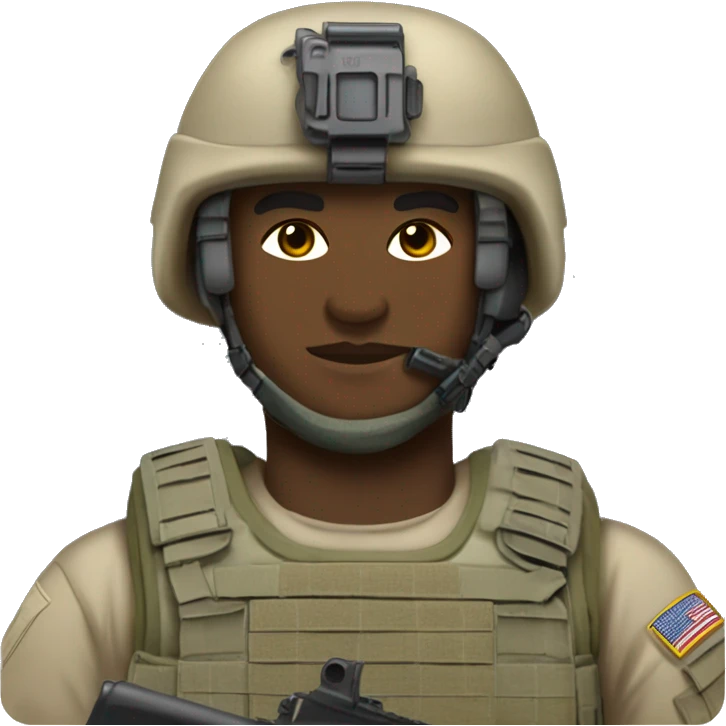 US Army Navy Seal Soldier in full equipment emoji