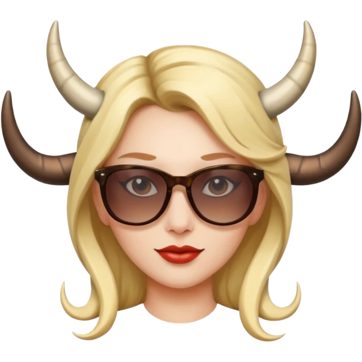 woman with horns and sunglasses emoji