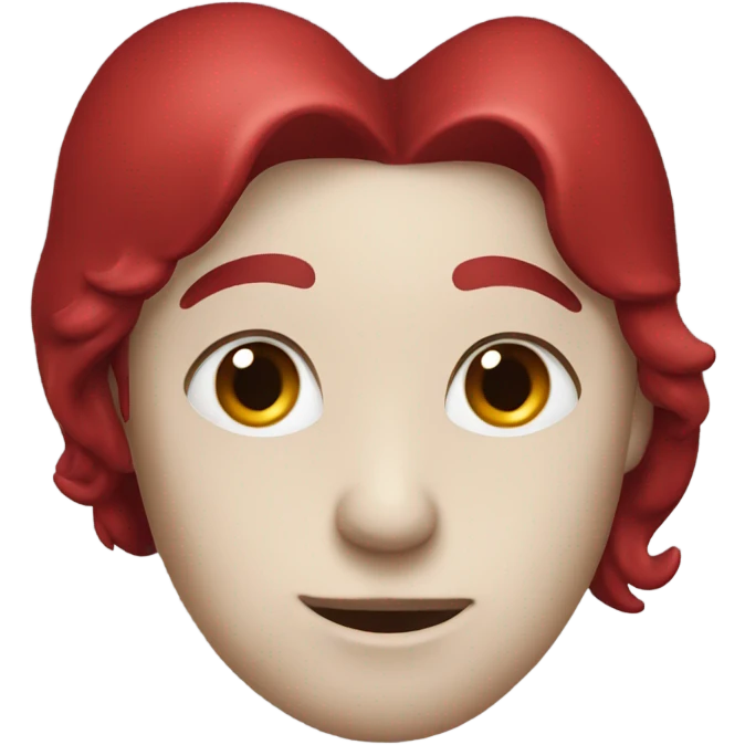 Deep red heart  emoji