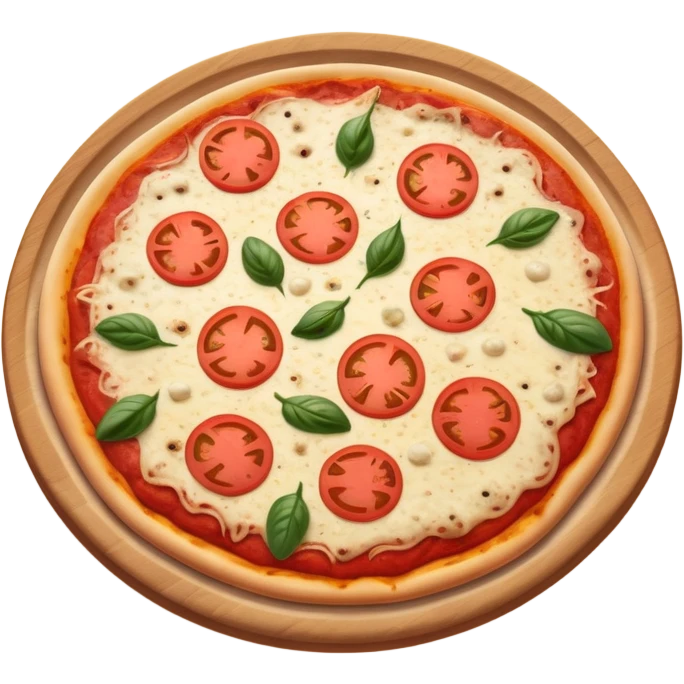 pizza margarita com calabresa e carne muito suculenta escorrendo emoji