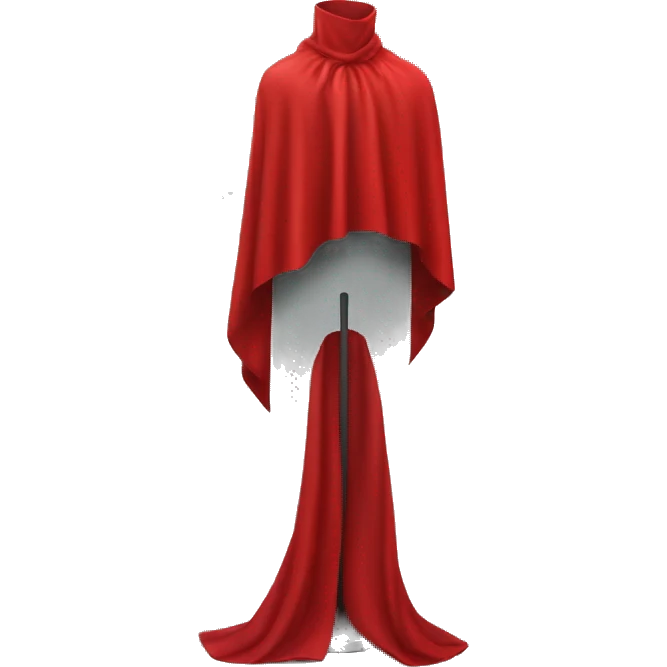 faceless mannequin flapping red cape emoji