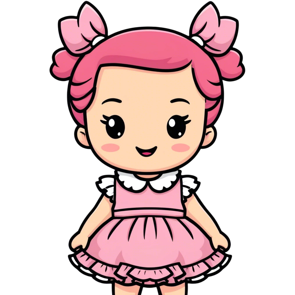 Coquette girl emoji