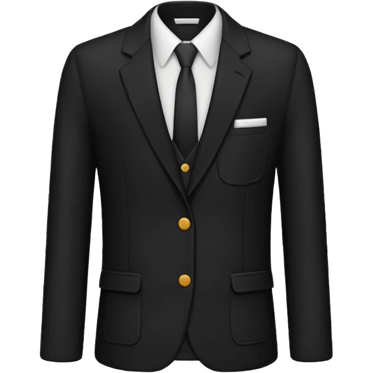 school blazer black emoji