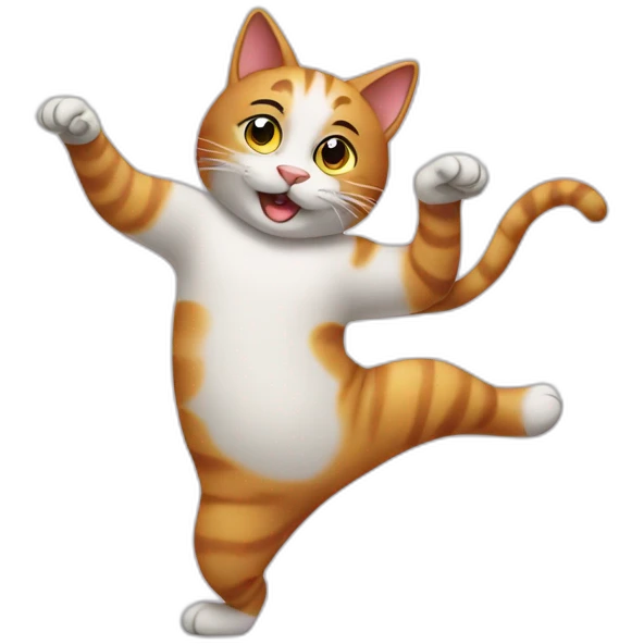Dancing cat emoji